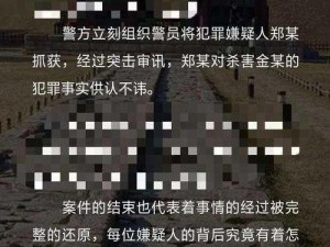 Crimaster犯罪大师揭秘：时代悲剧下的凶手身份与真相探索