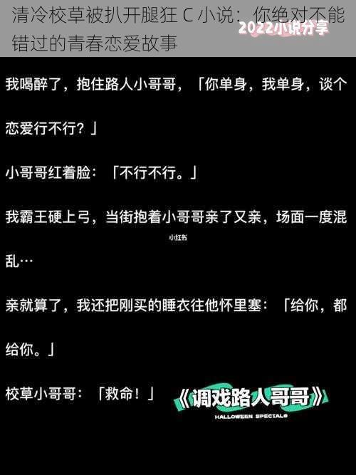 清冷校草被扒开腿狂 C 小说：你绝对不能错过的青春恋爱故事